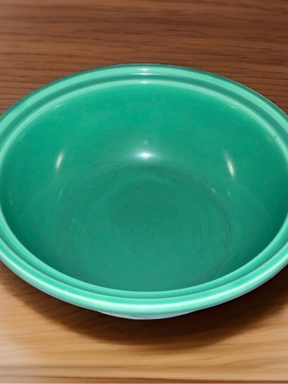 VTG Homer Laughlin Serenade Green Kitchen Kraft Mixing Bowl Casserole USA 1930s